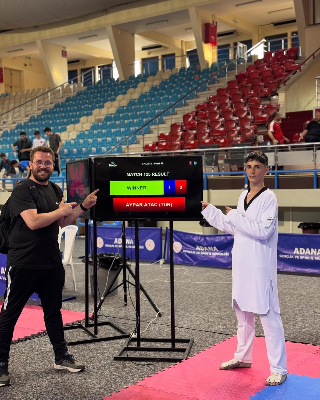 Aypar Ataç “Türki̇ye Şampi̇yonu” Adana’da 06 08 Mayıs 2025 Tarihlerinde Gerçekleştirilen Meb Türkiye Yıldızlar Taekwondo Şampiyonası’nda #Ergi̇nsporkulübü Sporcusu, #Cumhuri̇yetortaokulu Öğrencisi Aypar Ataç 49 Kg Erke