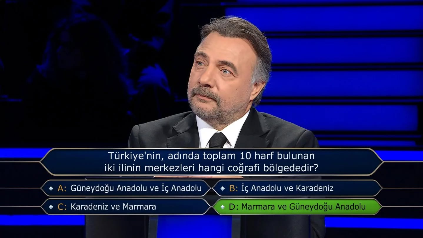 Kim Milyoner Olmak İster’de Kırklareli Sorusu