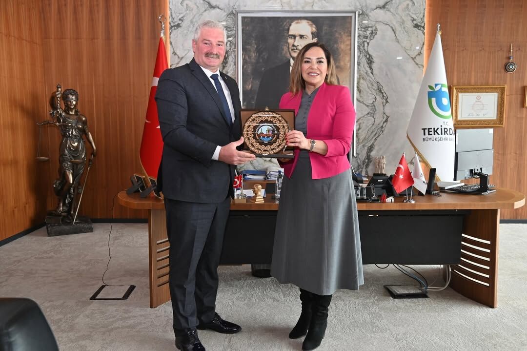 Bugün, Tekirdağ Büyükşehir Belediye Başkanımız Sayın Dr. Candan Yüceer’i Makamında Ziyaret Edere (1)