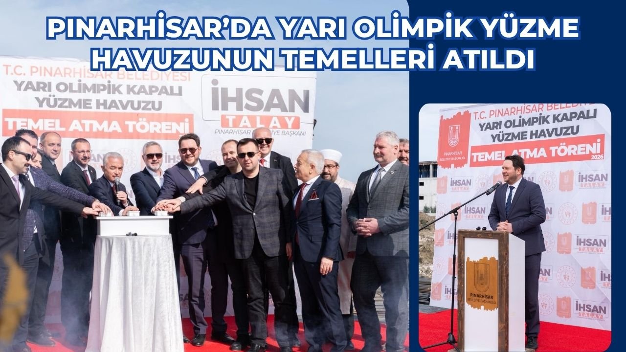 Pınarhisar’da Yarı Olimpik Havuzun Temelleri Atıldı