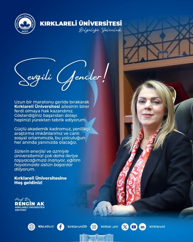 Rektör Hoş Geldiniz