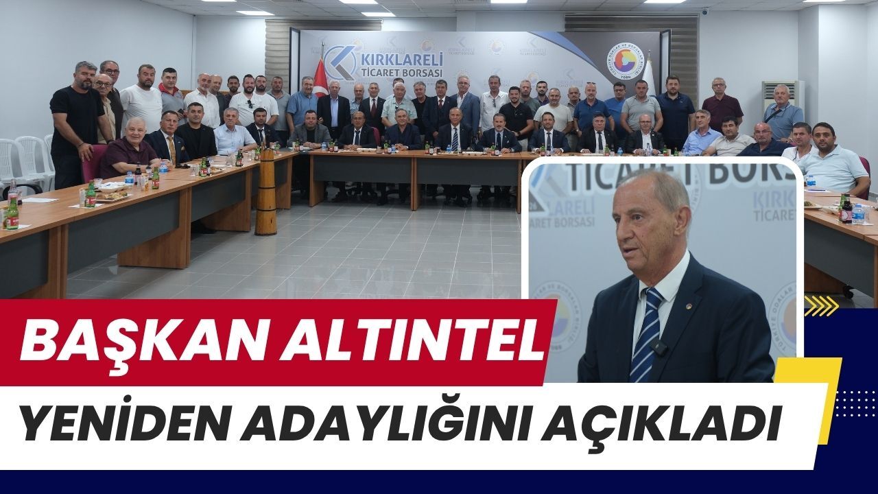 Başkan Altıntel Yeniden Adaylığını Açıkladı