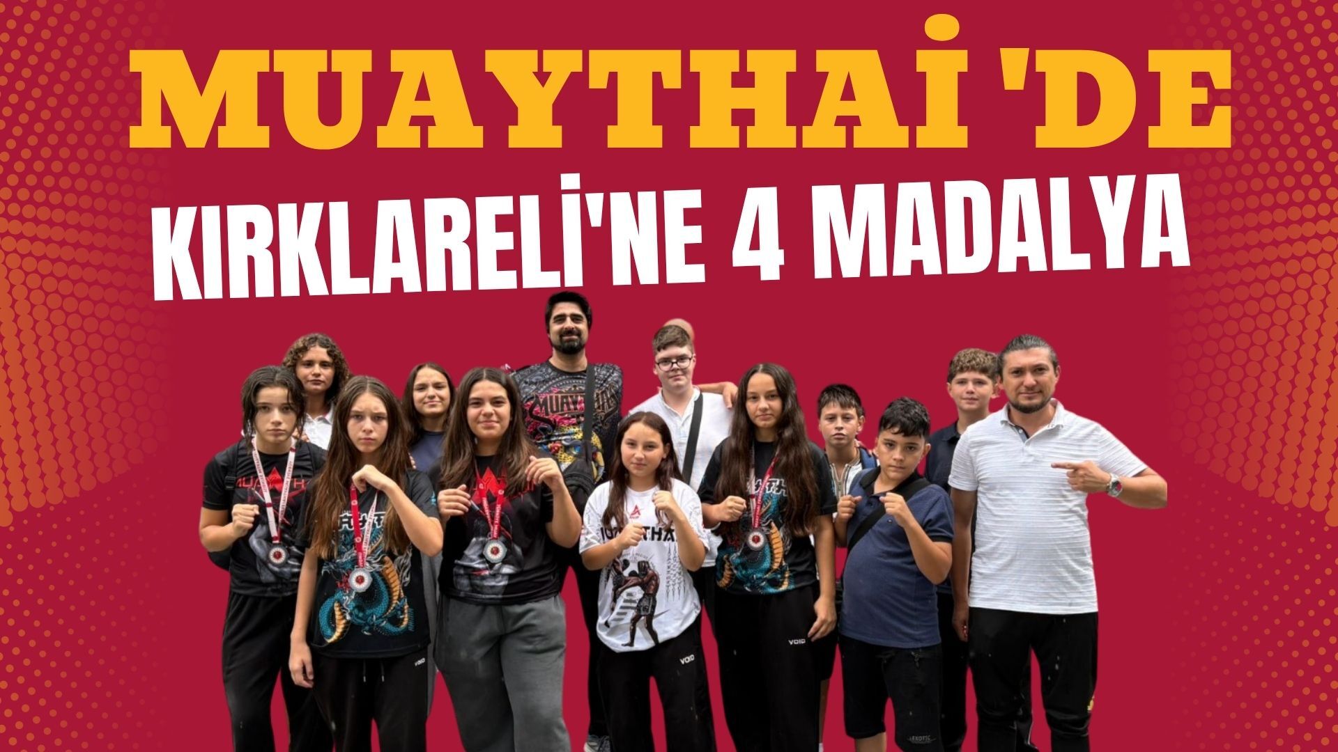 Muaythai'de Kırklareli'ne 4 Madalya