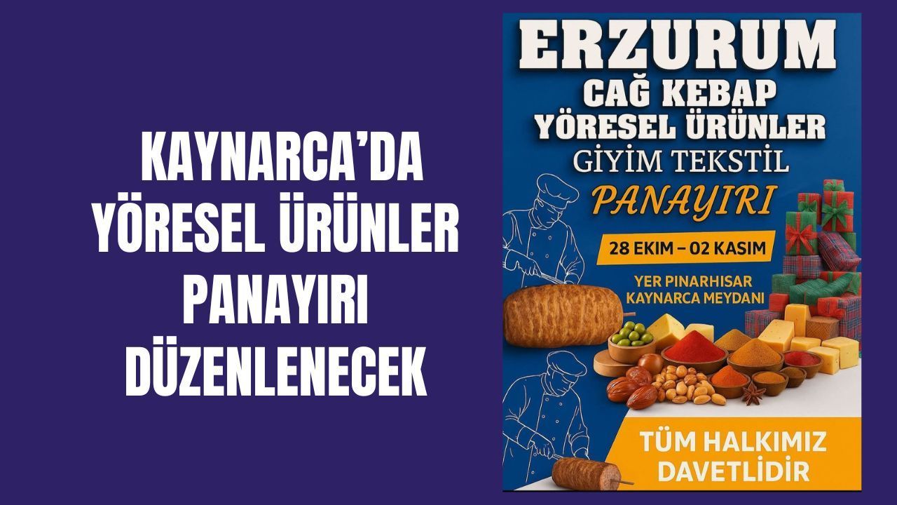 Kaynarca’da Yöresel Ürünler Panayırı Düzenlenecek
