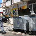 Lüleburgaz’da 4 Bin Konteyner Düzenli Olarak Dezenfekte Ediliyor