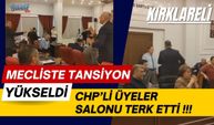 MECLİSTE TANSİYON YÜKSELDİ! CHP’Lİ ÜYELER SALONU TERK ETTİ
