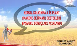 Makine-Ekipman Desteği Başvuru Sonuçları Açıklandı