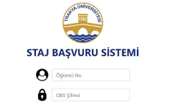 Trakya Üniversitesi’nde Elektronik Staj Başvuru Dönemi