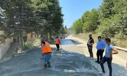 Demirköy’de Beton Yol Çalışması Yapılıyor