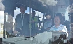 Kadın Otobüs Şoförleri İş Başında