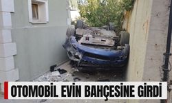 Otomobil Evin Bahçesine Girdi
