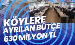 Köylere Ayrılan Bütçe 630 Milyon Lira