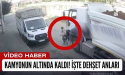 Kamyonun Altında Kaldı' İşte Dehşet Anları