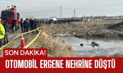 SON DAKİKA; Otomobil, Ergene Nehrine Düştü