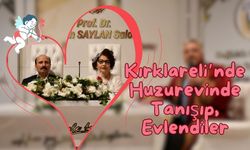 Kırklareli’nde Huzurevinde Tanışıp, Evlendiler