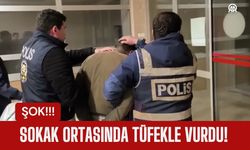 ŞOK; Sokak Ortasında Tüfekle Vurdu