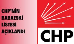 CHP’nin Babaeski Listesi Açıklandı