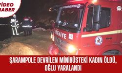 Şarampole Devrilen Minibüsteki Kadın Öldü, Oğlu Yaralandı