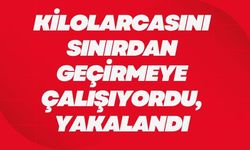 Kilolarcasını Sınırdan Geçirmeye Çalışıyordu, Yakalandı