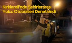 Kırklareli'nde Şehirlerarası Yolcu Otobüsleri Denetlendi