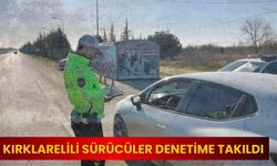 Kırklareli'nde Araç Sürücülerine Trafik Denetimi