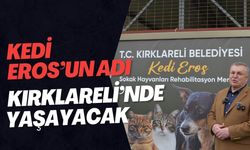 Kedi Eros’un Adı Kırklareli’nde Yaşayacak