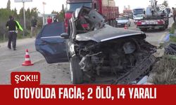 Otoyolda Facia; 2 Ölü, 14 Yaralı