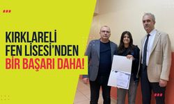 Kırklareli Fen Lisesi’nden Bir Başarı Daha!