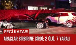 Araçlar Birbirine Girdi; 2 Ölü, 7 Yaralı