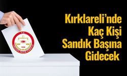 Kırklareli’nde  Kaç Kişi  Sandık Başına  Gidecek