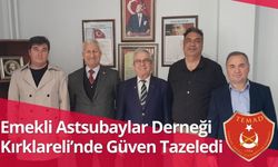 Emekli Astsubaylar Derneği Kırklareli’nde Güven Tazeledi