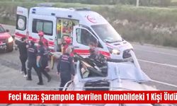 Feci Kaza; Şarampole Devrilen Otomobildeki 1 Kişi Öldü