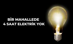 Bir Mahallede 4 Saat Elektrik Yok