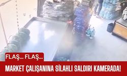 Flaş Flaş; Market Çalışanına Silahlı Saldırı Kamerada