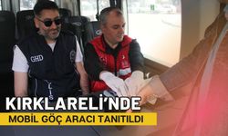 Kırklareli’nde Mobil Göç Aracı Tanıtıldı