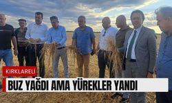 Buz Yağdı Ama Yürekler Yandı; Kırklareli'nde Dolu Yağışı