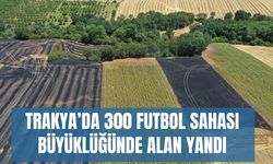 Trakya’da 300 Futbol Sahası Büyüklüğünde Alan Yandı