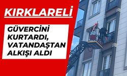 KIRKLARELİ; Güvercini Kurtardı, Vatandaştan Alkışı Aldı