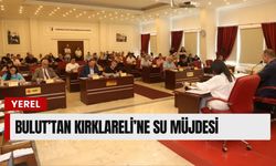 Bulut'tan Kırklareli'ne Su Müjdesi