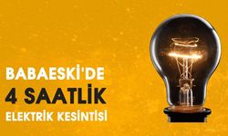 Babaeski'de 4 Saatlik Elektrik Kesintisi