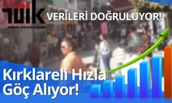 TÜİK VERİLERİ DOĞRULUYOR; Kırklareli Hızla Göç Alıyor!