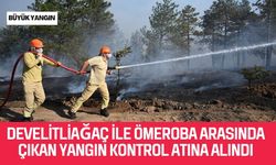 Develitliağaç ile Ömeroba Arasındaki Yangın Kontrol Atına Alındı