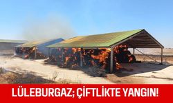 LÜLEBURGAZ; Çiftlikte Yangın!