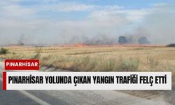 Pınarhisar Yolunda Çıkan Yangın Trafiği Felç Etti