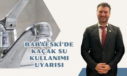 Babaeski'de Kaçak Su Kullanımı Uyarısı