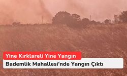 Kırklareli: Bademlik Mahallesi'nde Yangın Çıktı