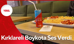 Kırklareli Boykota Ses Verdi