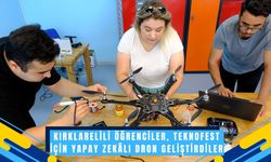 Kırklarelili Öğrenciler, TEKNOFEST İçin Yapay Zekâlı Dron Geliştirdiler