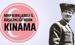 MHP Kırklareli İl Başkanlığı’ndan Kınama