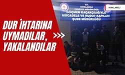 KIRKLARELİ; Dur İhtarına Uymadılar, Yakalandılar